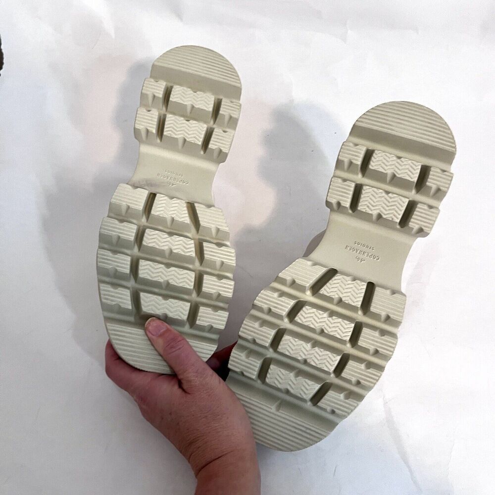 Copenhagen CPH 231 White Chunky Leather Slides Women 39 (8.5 US) Minimalist - Picture 4 of 7